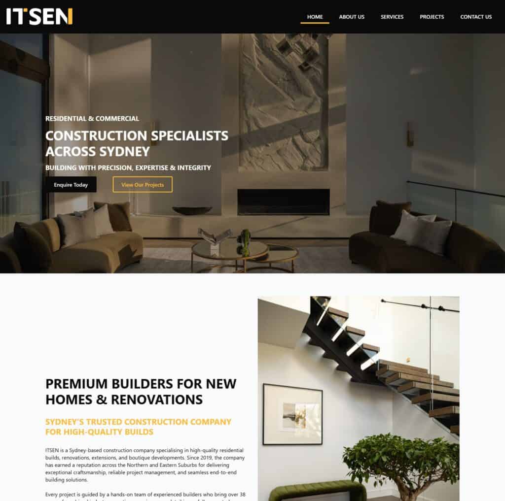 ITSEN website design, part 1