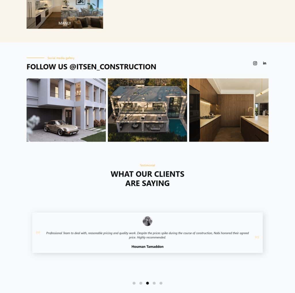 ITSEN website design, part 5