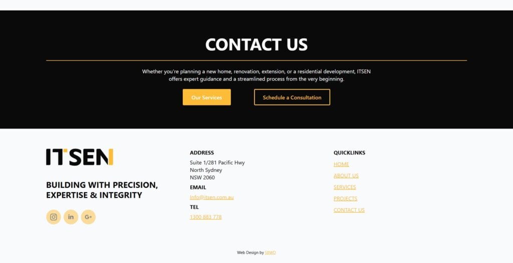 ITSEN website design, part 6