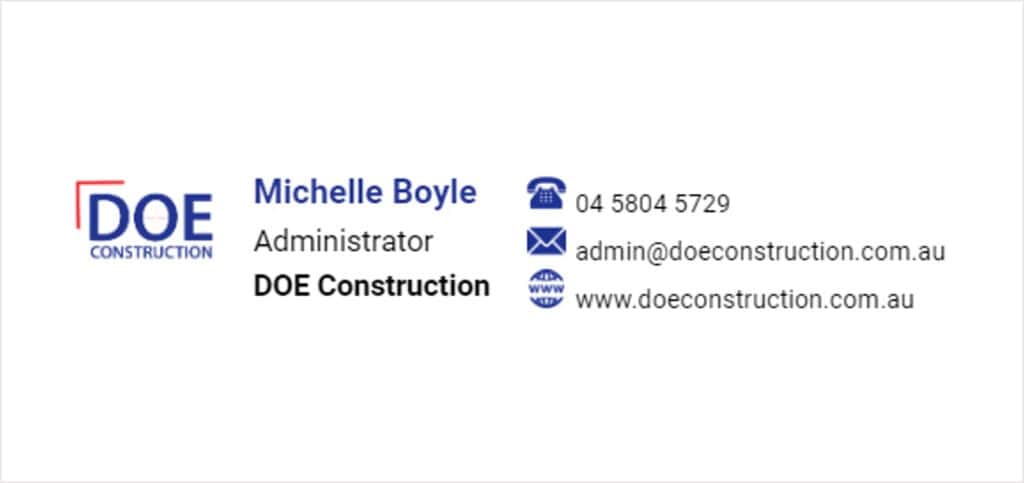 Email signature design sample 6