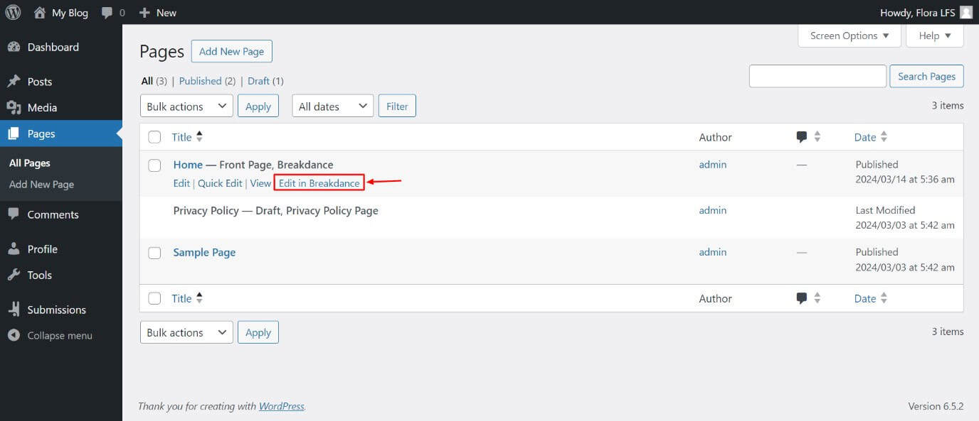 WordPress self-management guide screenshot, step 3
